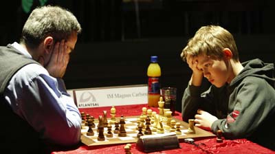 Young Magnus Carlsen