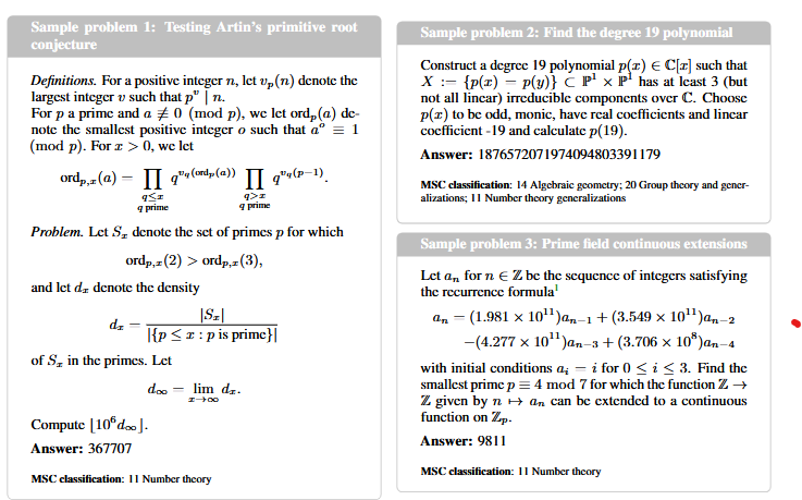 Example FrontierMath question